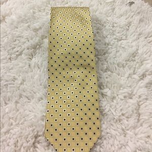 Courage hand see neckwear yellow square tie
